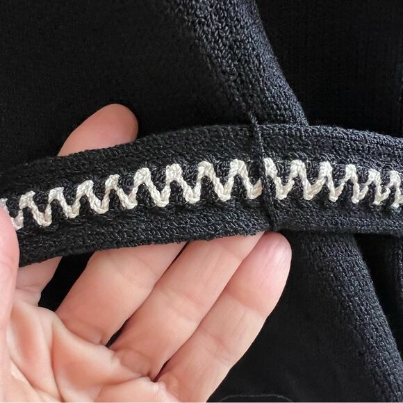 St. John Collection Santana Knit Black Blazer Jacket - Picture 7 of 10